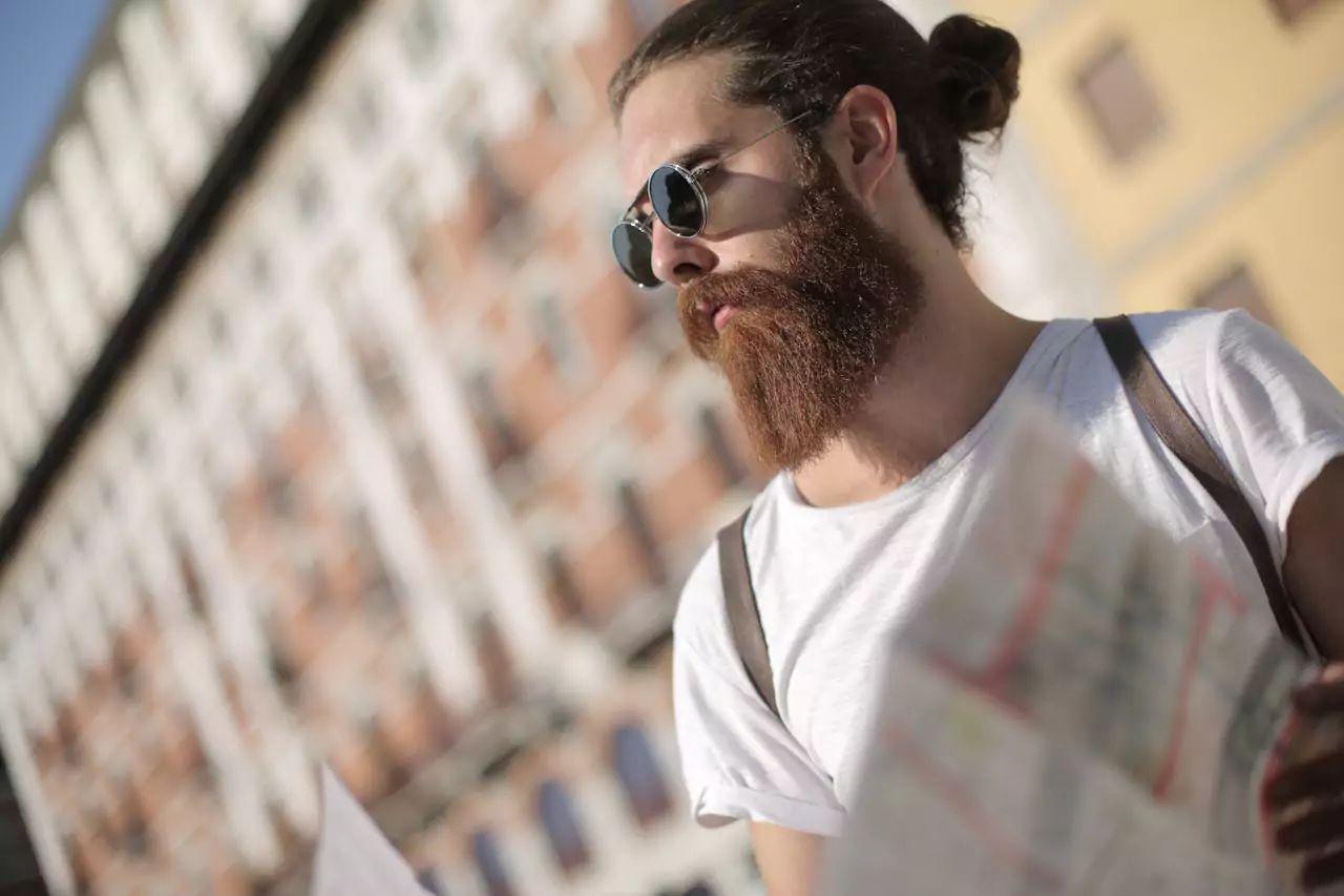 boy with long beard